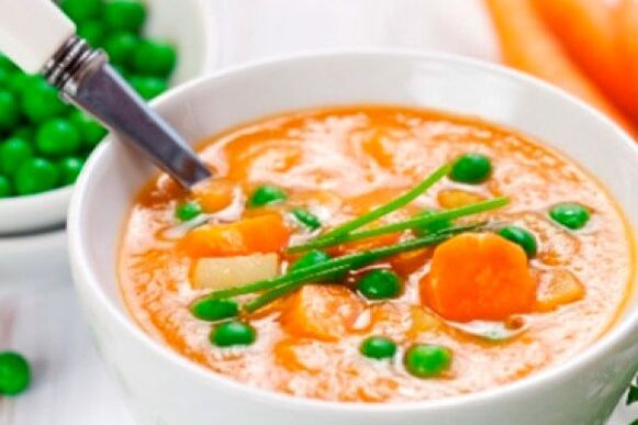 Ernährung für Patienten mit Pankreatitis.